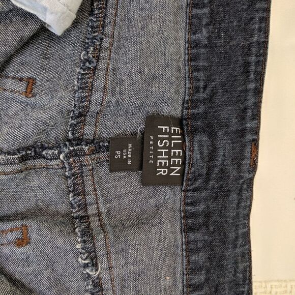 EILEEN FISHER Five Pockets Blue mid rise Jeans - Picture 7 of 8